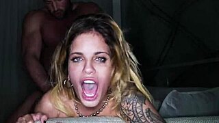 Wild submissive blonde milf takes hardcore fuck and pissing