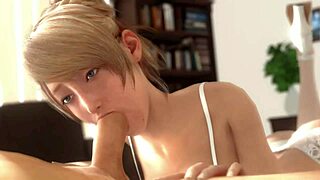 lunafreya nox fleuret white stockings blowjob riding cum swallow fap fest