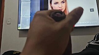 Me Masturbating Hard to Porn Until Explosive Cumshot Finish