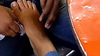 imagine licking her perfect feet under the restaurant table tonight