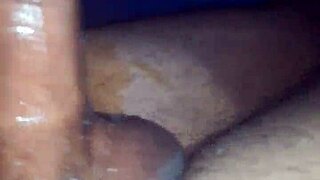 Desi neighbor teen strokes cock to hot cumshot handjob