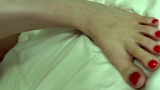 yo check micro bikini tiny tits amateur doing slippery footjob fetish vid