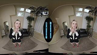 Cute shy office teen bends over for hardcore favour fun