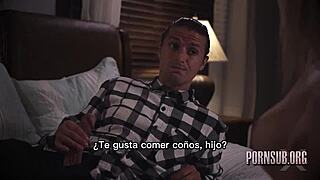 seductive petite latina milf mother-in-law tempts with creampie taboo