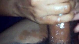 Desi neighbor teen strokes cock to hot cumshot handjob