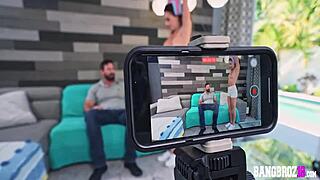 lila love stepdad fucks her shaved pussy missionary doggystyle cowgirl deepthroat cumshot facial