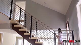 step sis jennaross hides hardcore fuck with bro