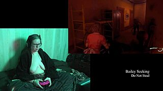 NAKED BBW BRUNETTE WITH BIG TITS STRIPS DOWN!