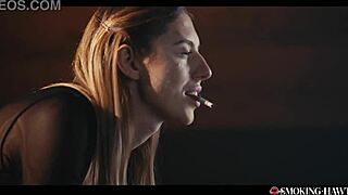 Pov Blonde Babe Smokes Cigarette Before Smokey Blowjob Handjob