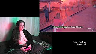 NAKED BBW BRUNETTE WITH BIG TITS STRIPS DOWN!