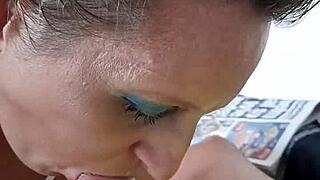 Ever Wonder How A German Prostitute Milf Like Sandra Swallows Your Load After Teasing Blowjob?