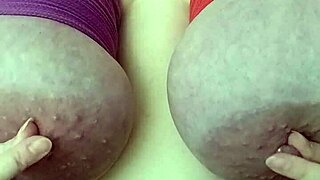 Bondage BBW's Big Natural Tits Nipples Tormented to Orgasm