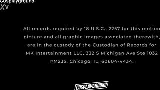 Jade Kush as Chun-Li Chained and Fucked Hard by Two Monster Cocks!