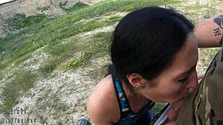 hey black lynn suck my cock sloppy outdoors??