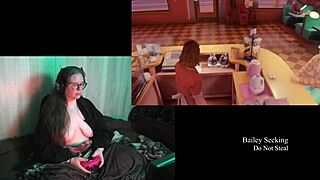 NAKED BBW BRUNETTE WITH BIG TITS STRIPS DOWN!