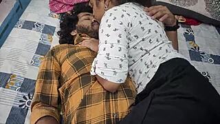 cute brunette girlfriend rims ass licks pussy and rides big cock homemade