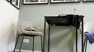 Alia tries lingerie and summer dress on and off panties perfect body tight shaved pussy petite milf