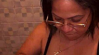 Stepmom catches me jerking to panties, sucks me off