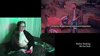 NAKED BBW BRUNETTE WITH BIG TITS STRIPS DOWN!