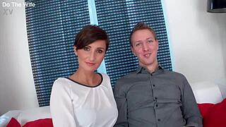 short haired wife gabrielle gucci rides huge bbc interracial doggystyle cumshot dtw2731