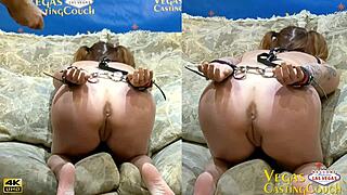 ass hooked with electric shocks bdsm bound gagged orgasms