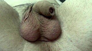 brunette girlfriend humiliates friend's tiny penis with toys and cruel bed taunts