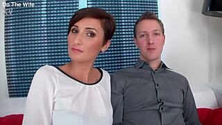 short haired wife gabrielle gucci rides huge bbc interracial doggystyle cumshot dtw2731