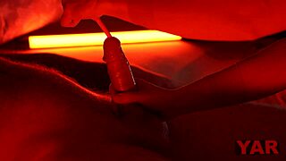 mistress rams vibrator deep into slaves punished lower urethra cock for total femdom pain domination