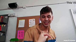 in the library he gets lucky bending over bookworm ballerina for cowgirl ride blowjob and creampie cumshot