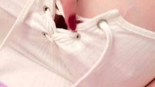 horny iranian stepmom fingers her big natural tits alone at home