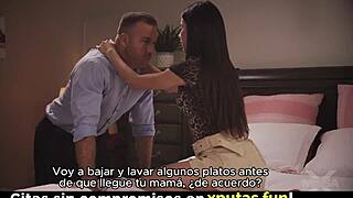 Brunette Stepdaughter Begs Father-in-Law for Taboo Creampie Fuck