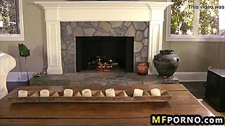 Freaky blonde milf Ashley Roberts toys shaved pussy wildly