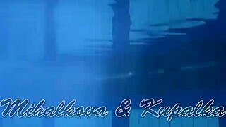Lilia Mihalkova And Natalia Kupalka Underwater Lesbian Pool Play