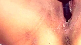 Bluee masturbates close-up squirting hard into your mouth!