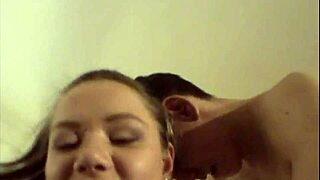 flora and bitter mike drop their raw homemade dorm room show with natural tits play