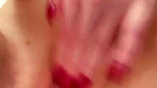 horny iranian stepmom fingers her big natural tits alone at home