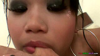 Gorgeous Asian Teen Hooker Dances Then Fucks Pro Style on Sofa