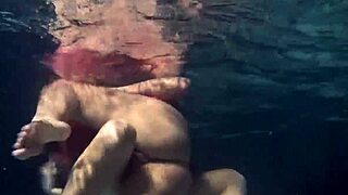Lilia Mihalkova And Natalia Kupalka Underwater Lesbian Pool Play