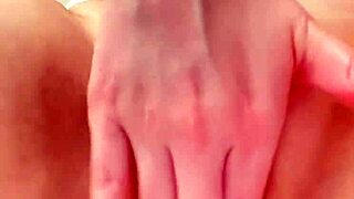 horny iranian stepmom fingers her big natural tits alone at home