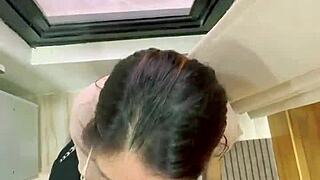 indonesian babe cheats with boss for cash thrill