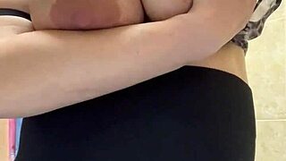 Mom tell me do you like showing off those big milky tits in the shower like a total slut?