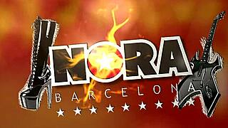 i'm Nora from Barcelona, teen pussy throbbing on webcam with huge dildo