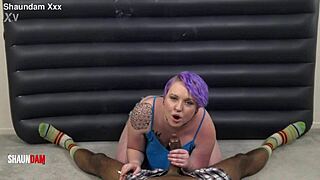 Smoking Cigs on Shaundam Big Black Cock