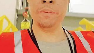 wow asian amateur strolls outdoors during work in public asmr sfw solo vibes!!