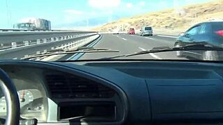 High Speed Outdoor Dildo Masturbation Hits Creamy Peak