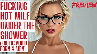 Hot Milf Fucks You Senseless in Steamy Shower Creampie