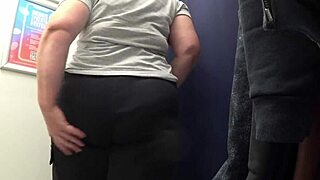 CAMERA CATCHES BIG ASS SATIN PANTIES MILF CHANGING CURVY PAWG FITTING ROOM FETISH