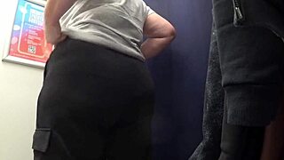 CAMERA CATCHES BIG ASS SATIN PANTIES MILF CHANGING CURVY PAWG FITTING ROOM FETISH