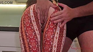 Cleaner lady tempts with her big ass curves