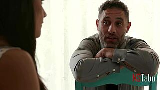 Teen Sneaks Affair with Dad's Best Friend for Facial Climax